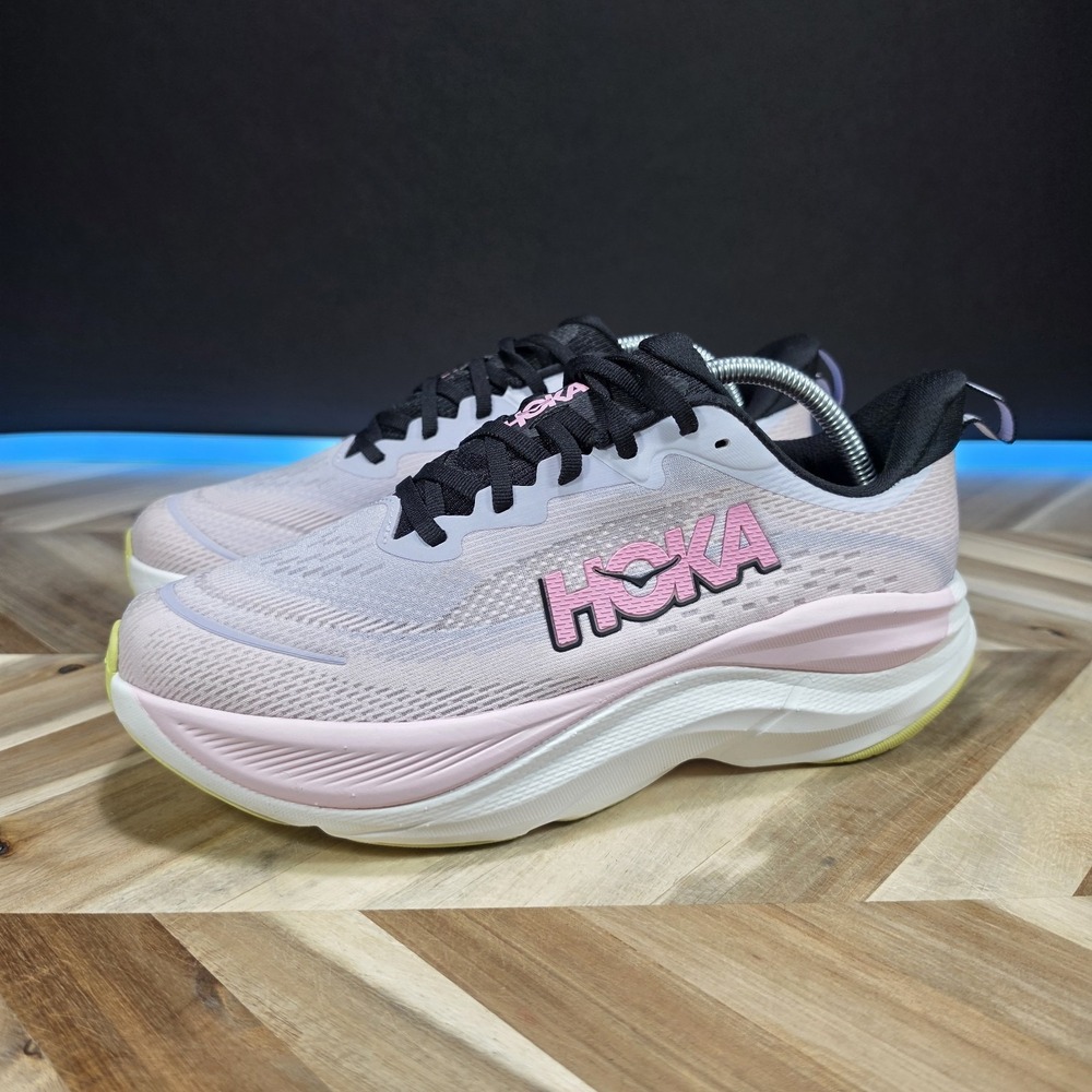 HOKA Bondi 9 Women's 10 Pink Black 1165132 SHMC Running Shoes Sneakers Training - Picture 2 of 13